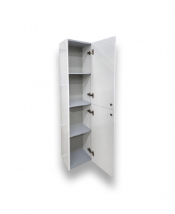 Vida White Wall Hung Linen Cabinet