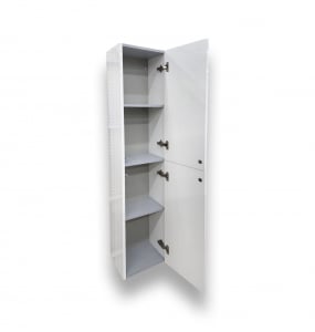 Vida White Wall Hung Linen Cabinet