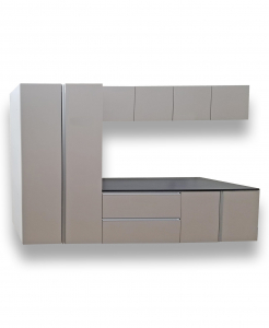 Wall Hung Deluxe Garage Cabinets (Light Grey)