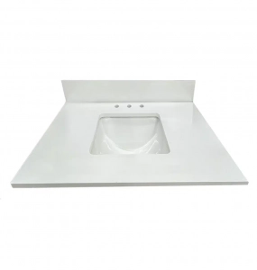 White Jade Quartz Vanity Top