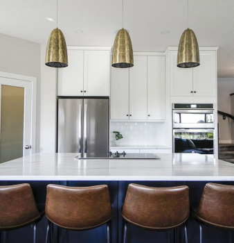 white kitchen countertop