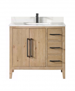 Zoriana Weathered Fir Vanity & Top Combo