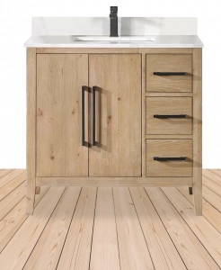 Zoriana Weathered Fir Vanity & Top Combo – Closeout